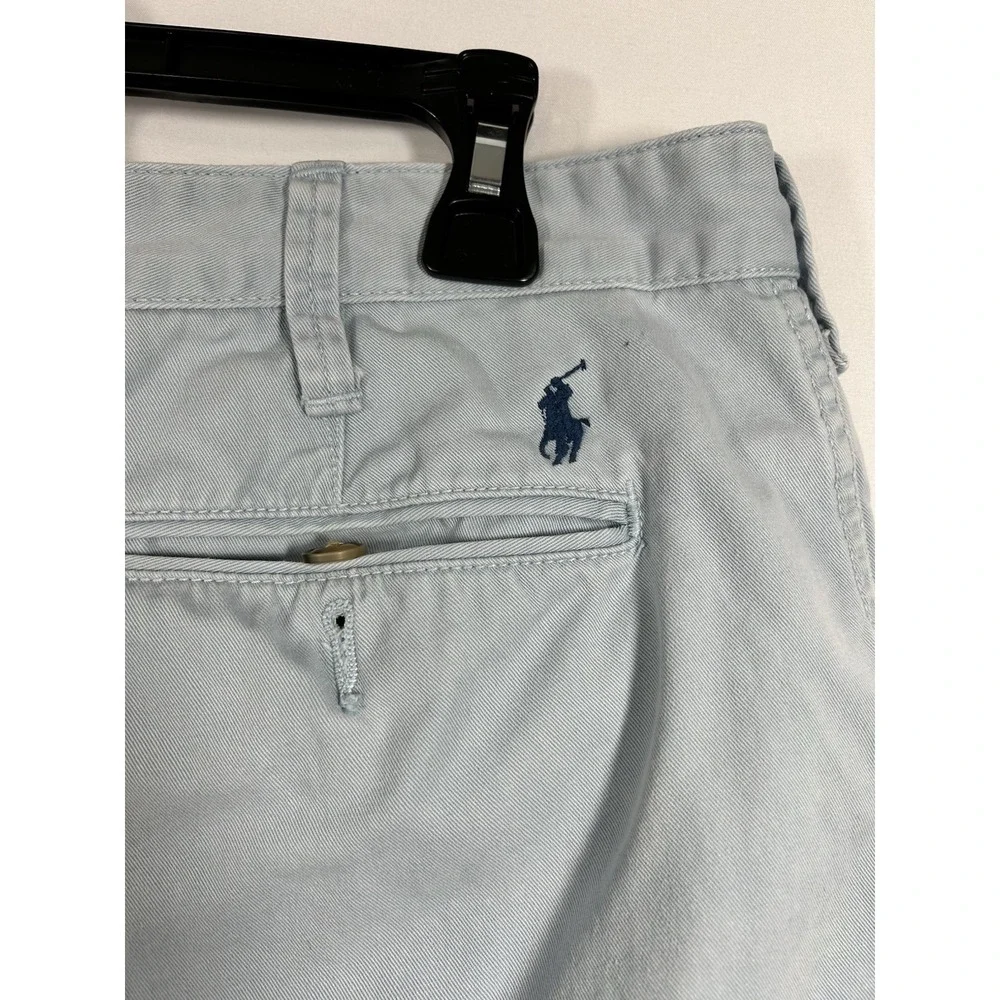 Polo Ralph Lauren Chino Shorts 34 LightBlue Relaxed Fit Old Money Coastal Preppy
